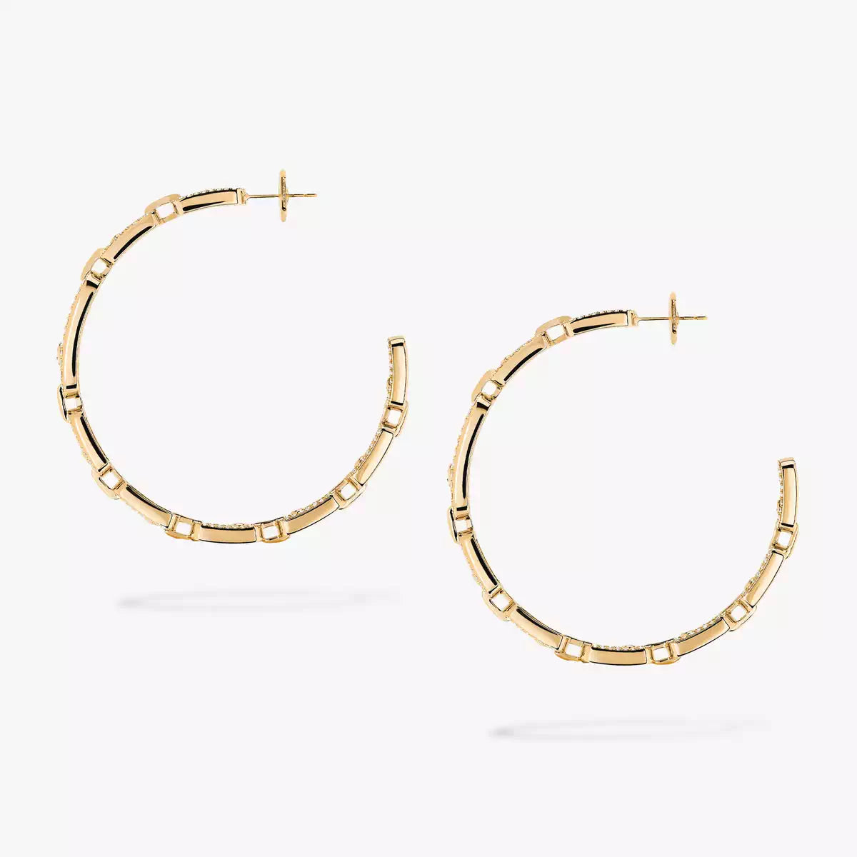 [Elite]Move Link Diamond Hoop Earrings
