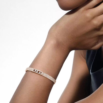 [Elite]Move Noa Full Pavé Diamond Bangle Bracelet