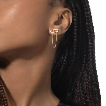 [Elite]Move Uno Diamond Earrings