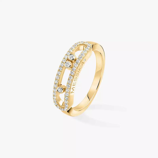 [Elite] Baby Move Gold Diamond Pave_ Ring