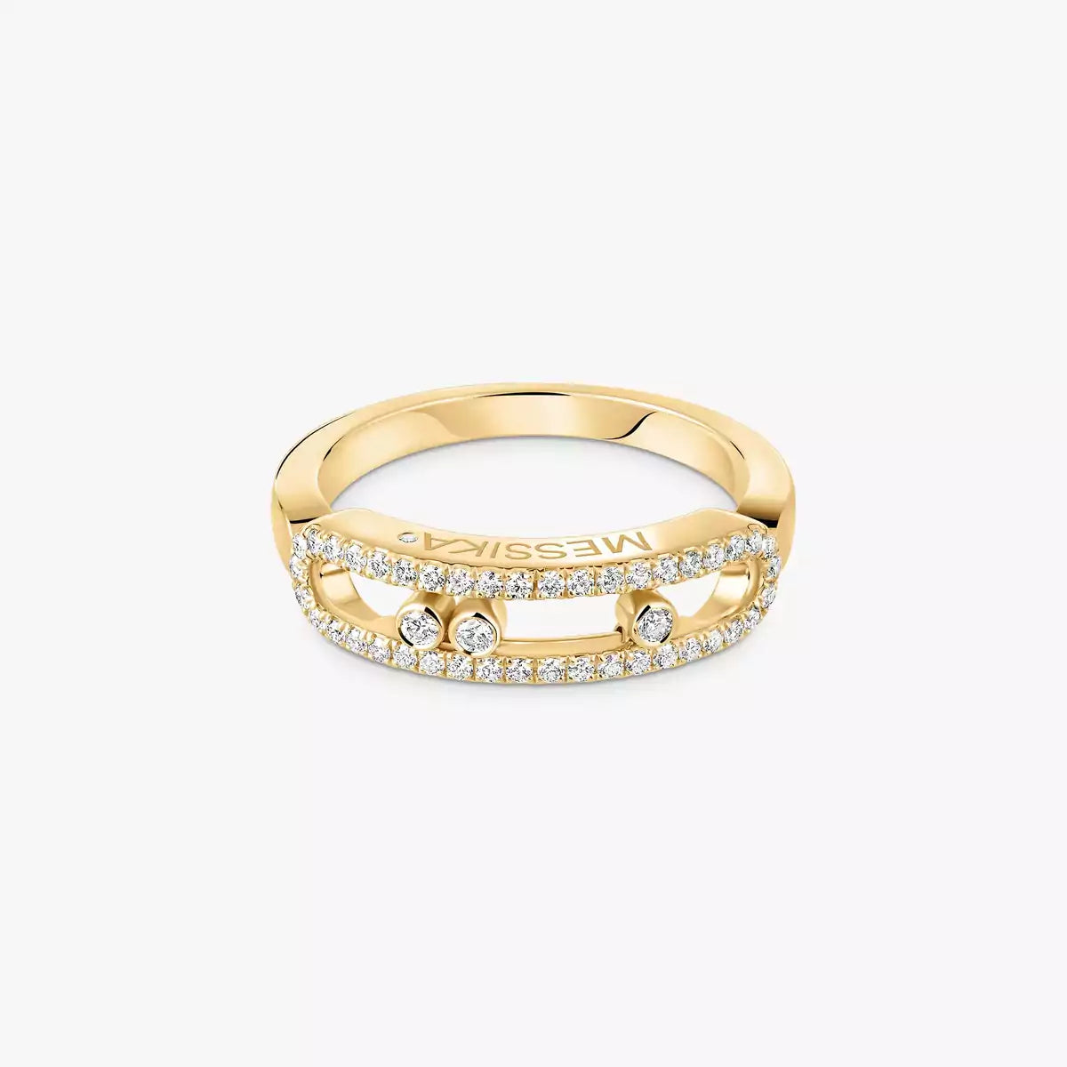 [Elite] Baby Move Gold Diamond Pave_ Ring