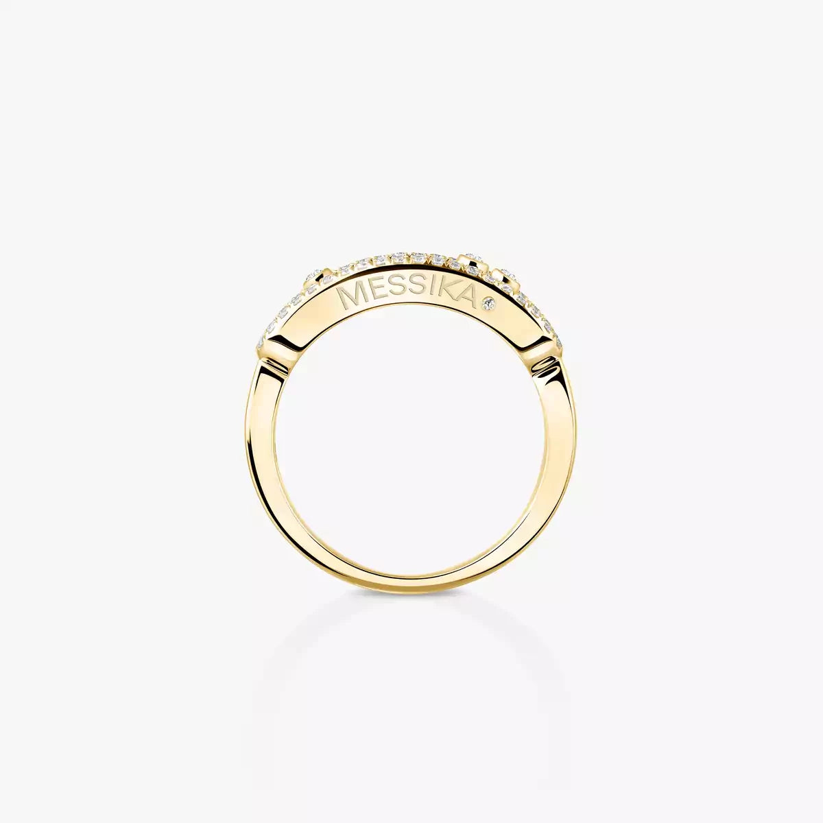 [Elite] Baby Move Gold Diamond Pave_ Ring