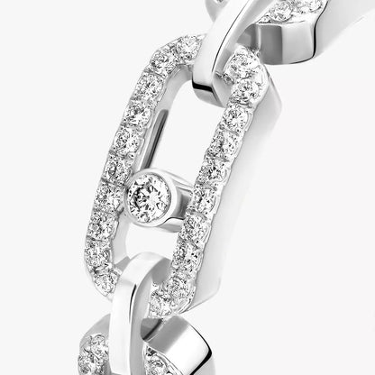 [Elite]Move Link Pave_-Set Diamond Ring in Gold
