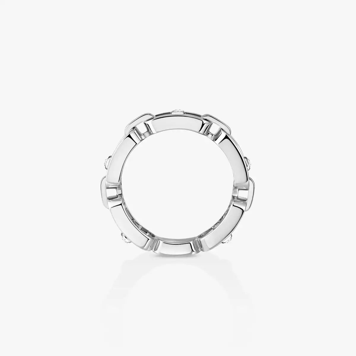 [Elite]Move Link Pave_-Set Diamond Ring in Gold
