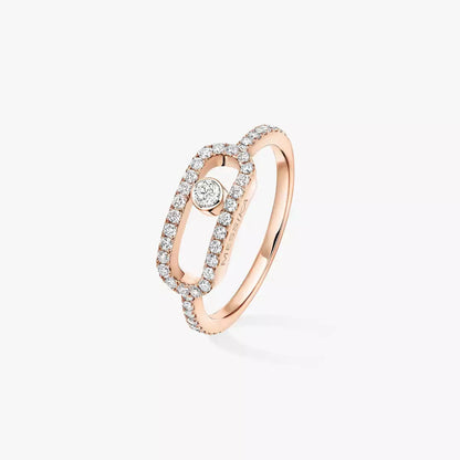 [Elite]Move Uno Diamond Ring in Gold