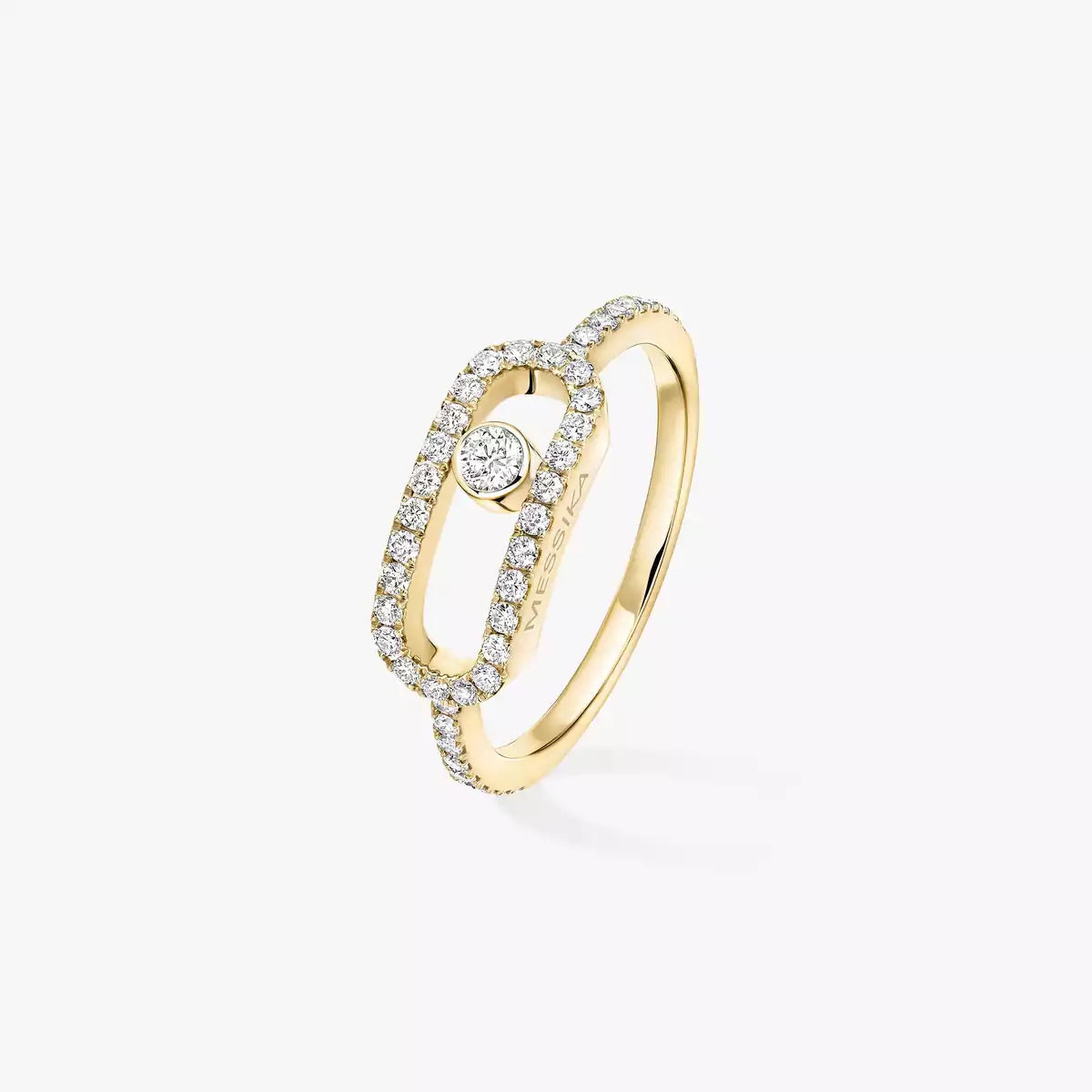 [Elite]Move Uno Diamond Ring in Gold