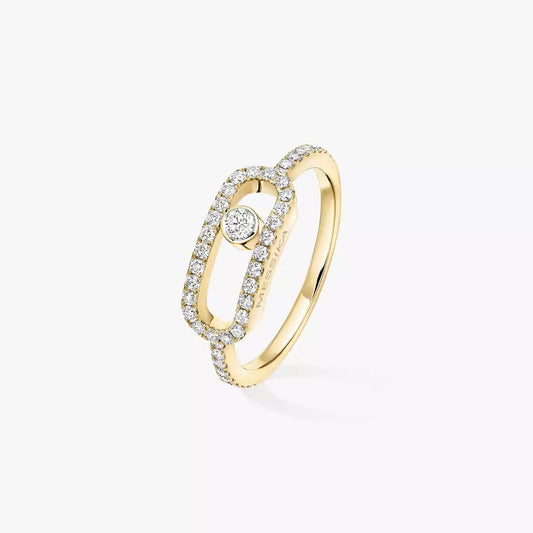 [Elite]Move Uno Diamond Ring in Gold