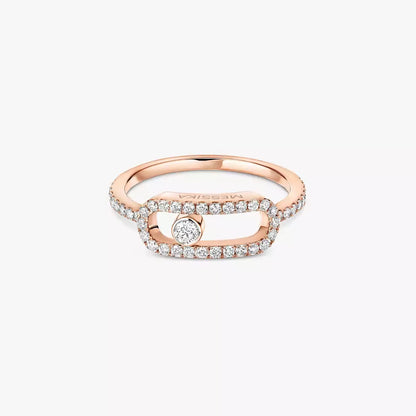 [Elite]Move Uno Diamond Ring in Gold