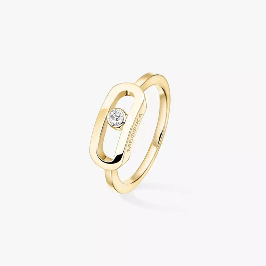 [Elite]Move Uno Diamond Ring in Gold