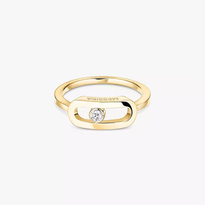 [Elite]Move Uno Diamond Ring in Gold