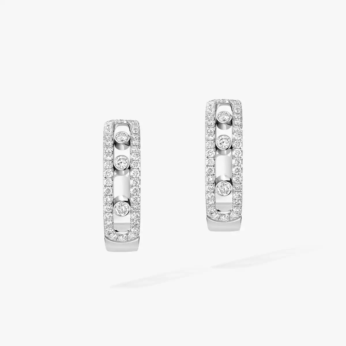[Elite]Diamond Pave_ Hoop Earrings Move