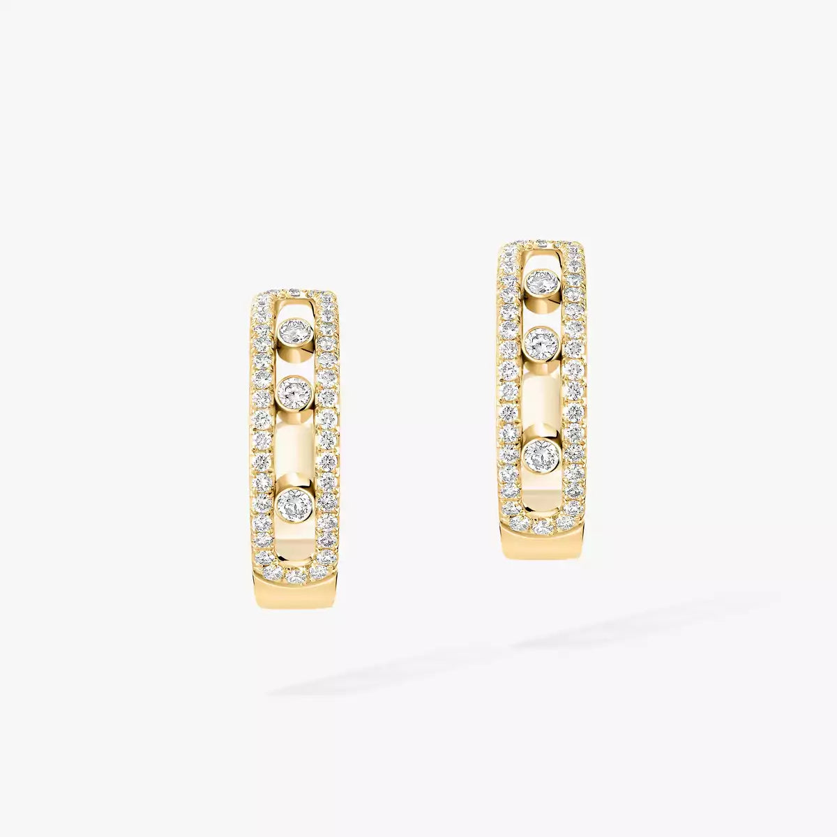 [Elite]Diamond Pave_ Hoop Earrings Move