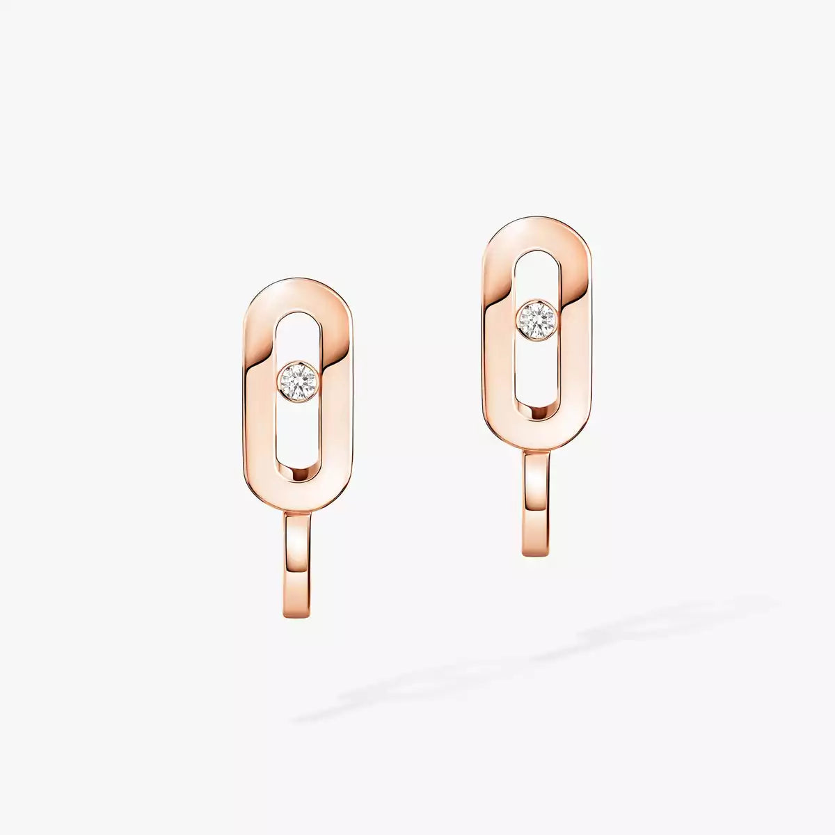 [Elite]Diamond Mini Hoop Earrings Move Classique