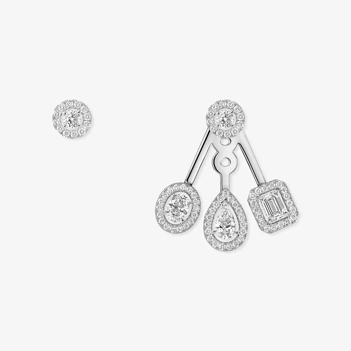[Elite] My Twin Trio  Diamond Earrings