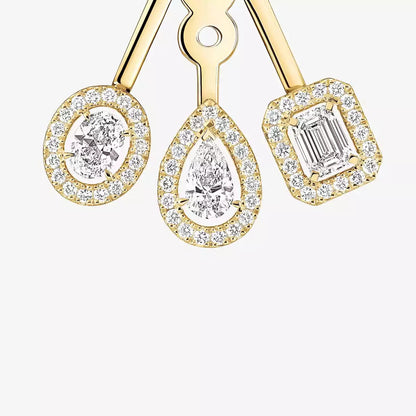 [Elite] My Twin Trio  Diamond Earrings