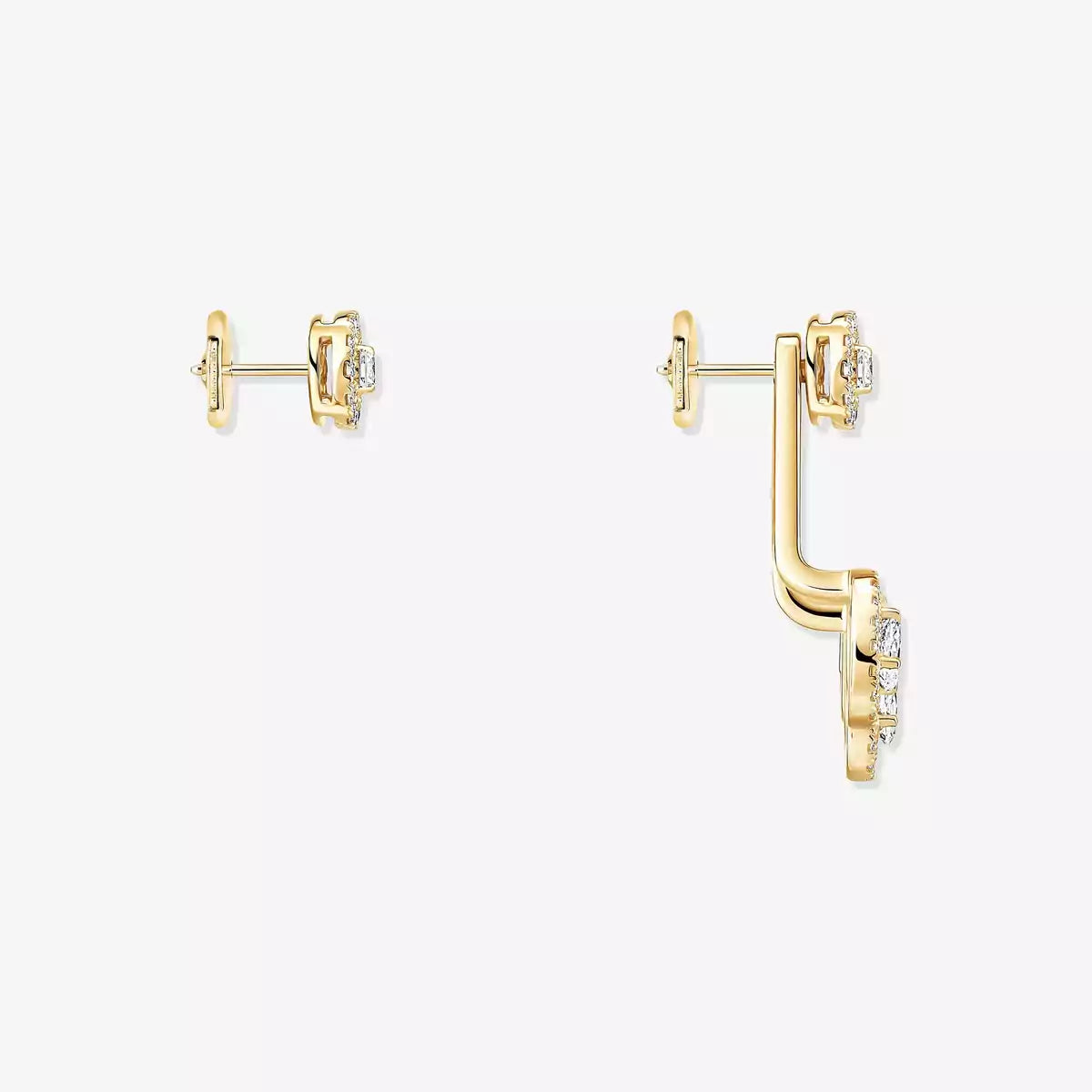 [Elite] My Twin Trio  Diamond Earrings