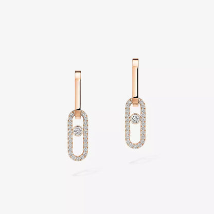 [Elite]Move Link Diamond Earrings