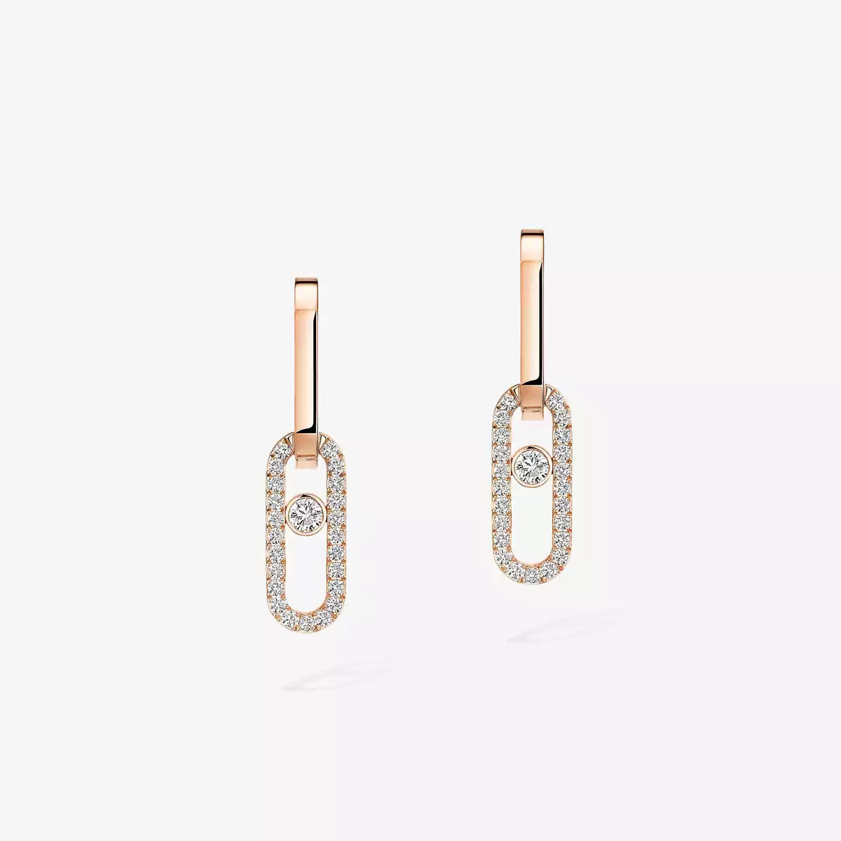 [Elite]Move Link Diamond Earrings