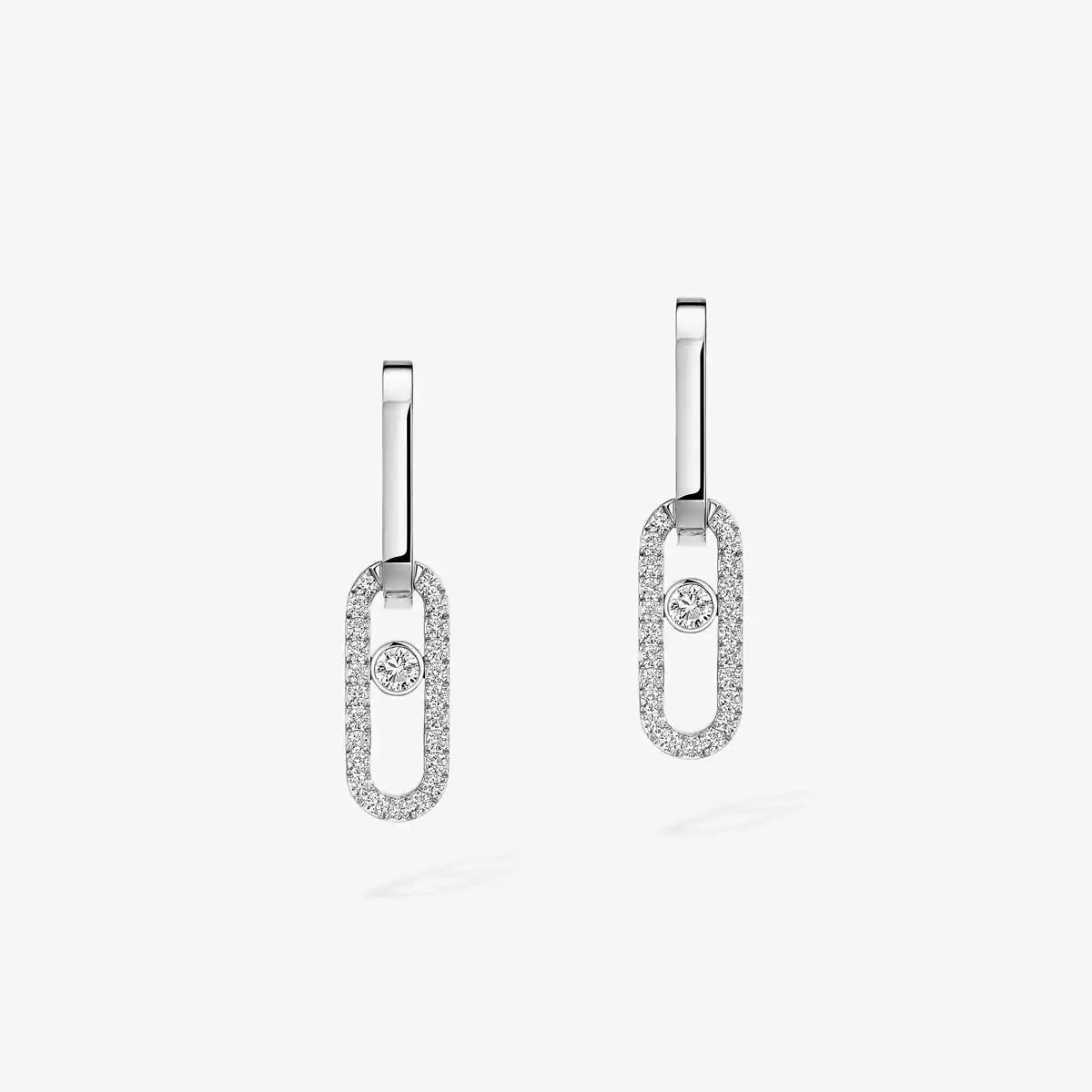 [Elite]Move Link Diamond Earrings