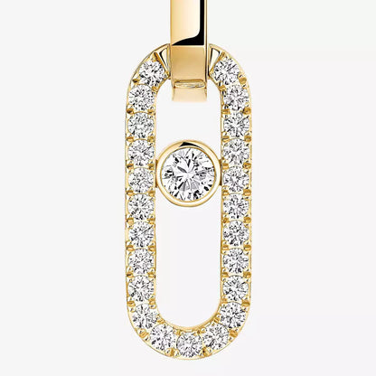 [Elite]Move Link Diamond Earrings