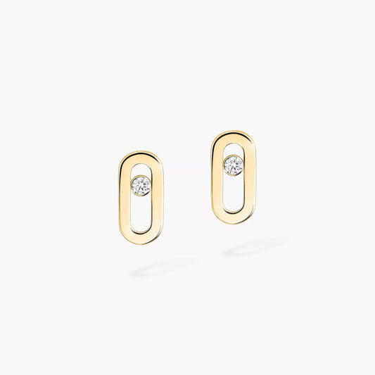 [Elite]Move Uno Diamond Stud Earrings