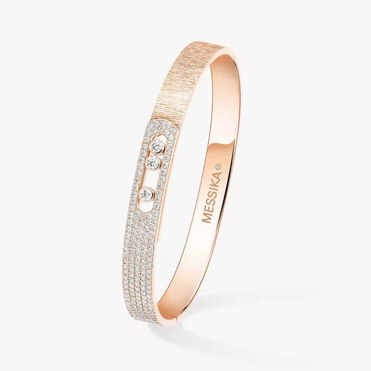 [Elite]Move Noa Ciselé half pavé bangle