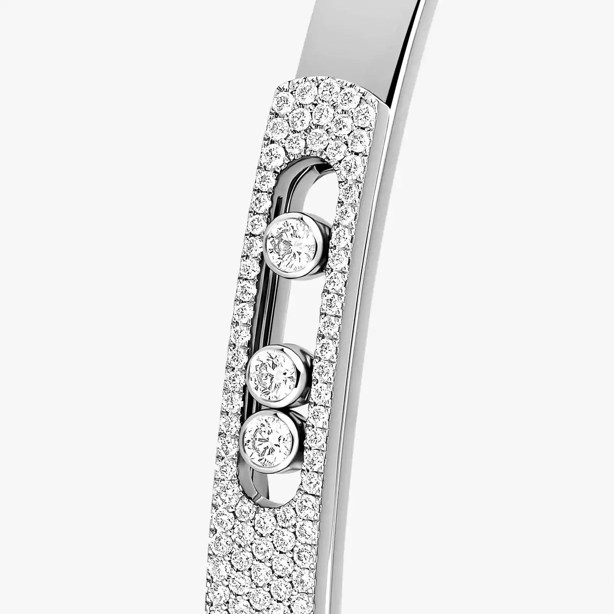 [Elite]Move Noa Rose Gold Pavé Diamond Bangle Bracelet