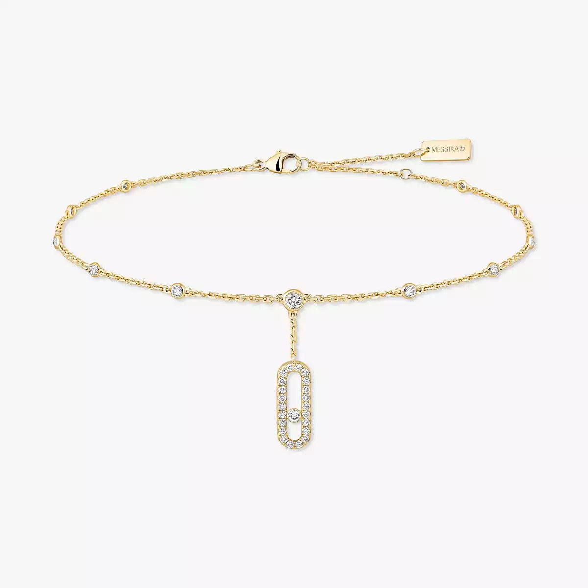 [Elite] Move Uno pavé ankle bracelet
