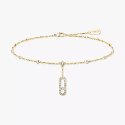 [Elite] Move Uno pavé ankle bracelet