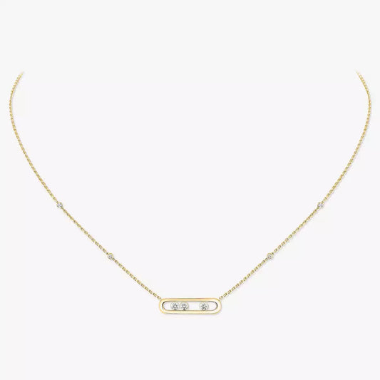 [Elite] Baby Move Gold Diamond Necklace