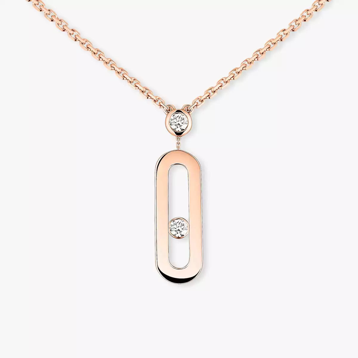 [Elite] Move Uno Gold Diamond Long Necklace