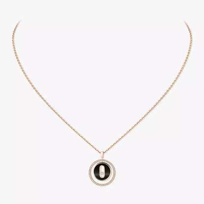 [Elite]Lucky Move Diamond Necklace in Rose Gold and White Mother-of-Pearl