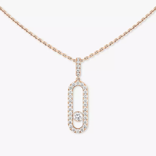 [Elite]Move Uno Diamond Necklace in Rose Gold