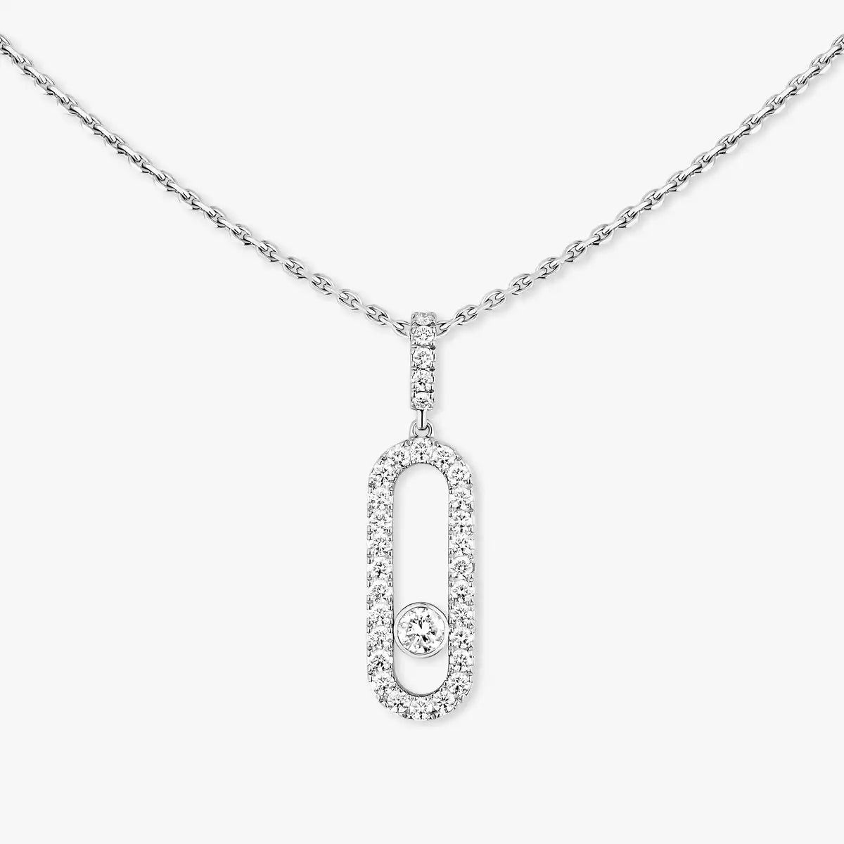 [Elite]Move Uno Diamond Necklace in Rose Gold