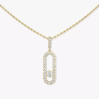 [Elite]Move Uno Diamond Necklace in Rose Gold