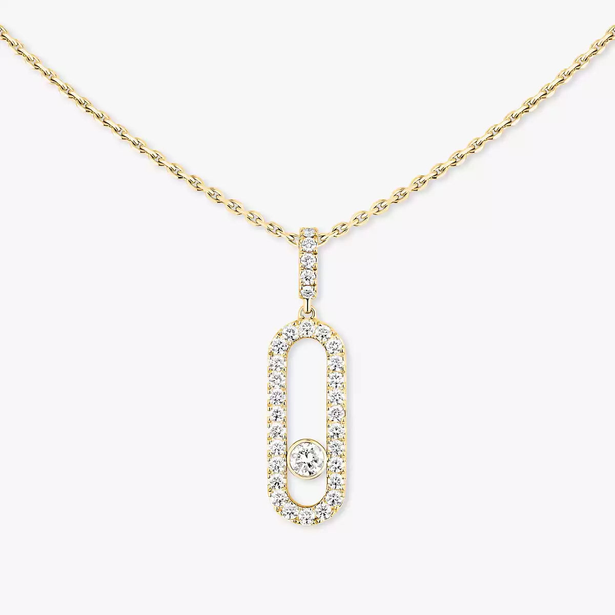 [Elite]Move Uno Diamond Necklace in Rose Gold