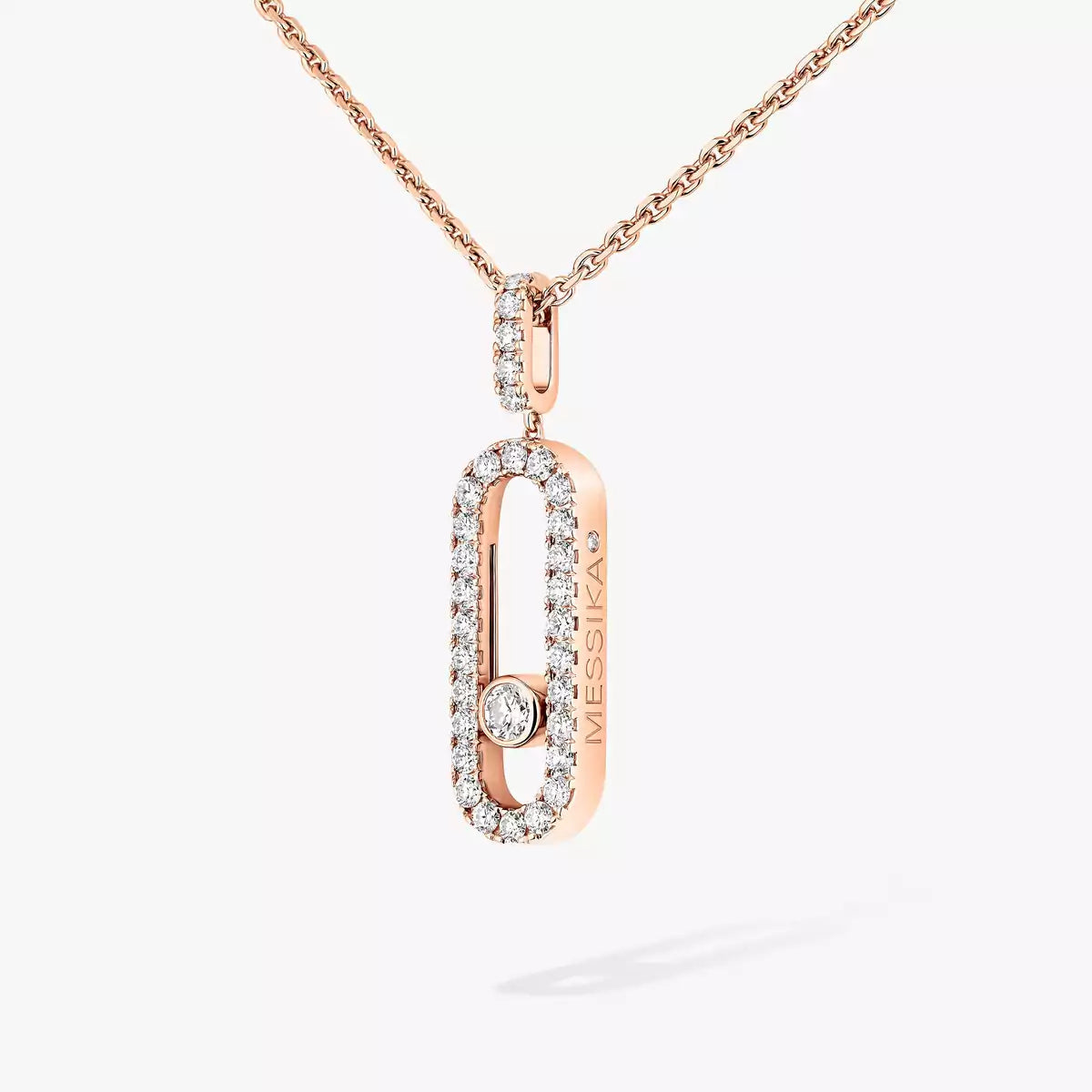 [Elite]Move Uno Diamond Necklace in Rose Gold