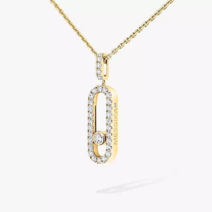 [Elite]Move Uno Diamond Necklace in Rose Gold
