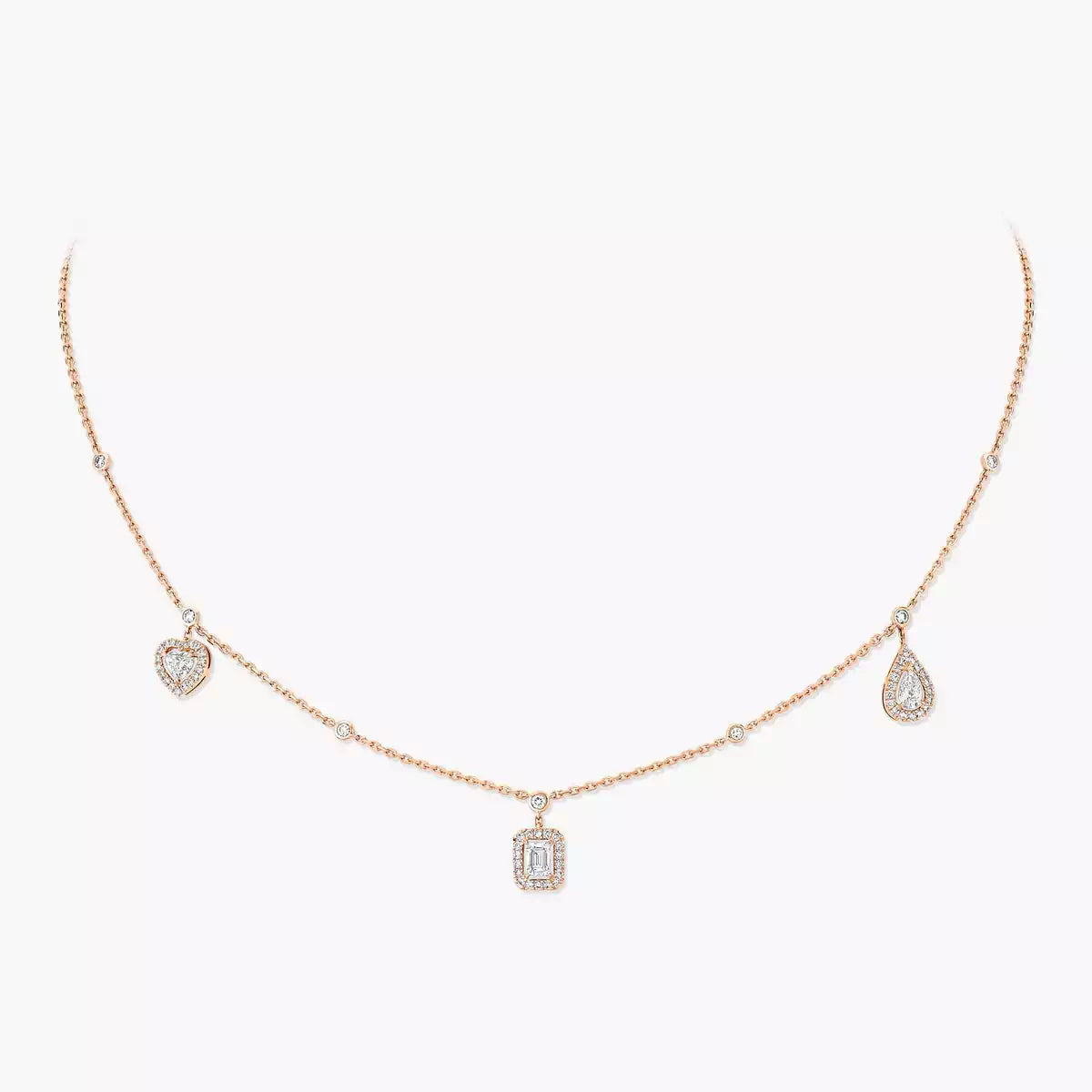[Elite]My Twin Diamond Necklace in Silver