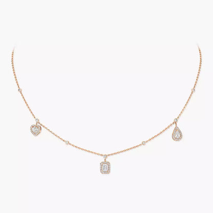[Elite]My Twin Diamond Necklace in Silver