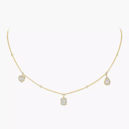 [Elite]My Twin Diamond Necklace in Silver