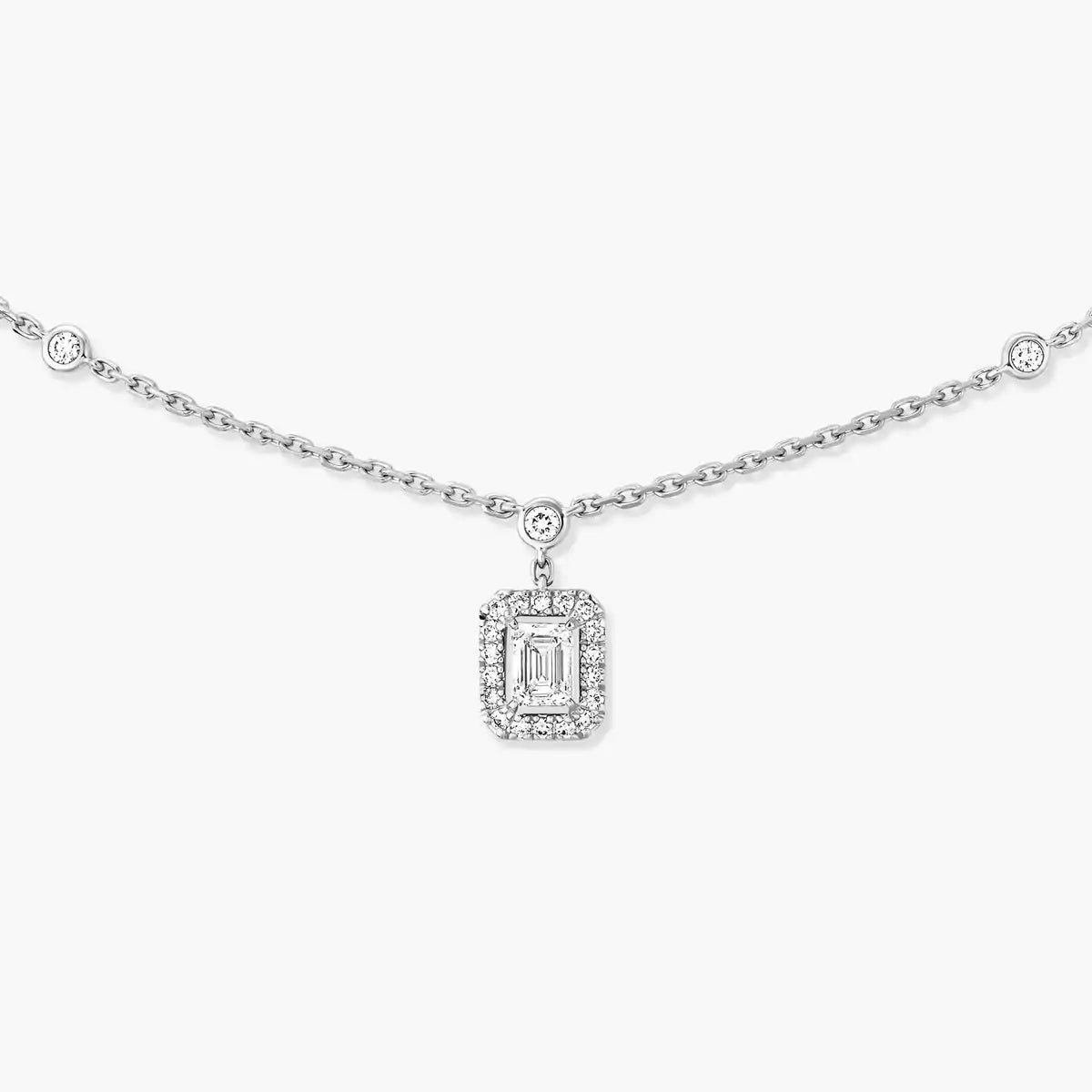[Elite]My Twin Diamond Necklace in Silver
