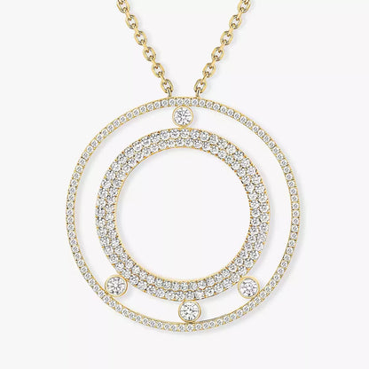 [Elite]Move Romane Long Pave_-Set Diamond Necklace