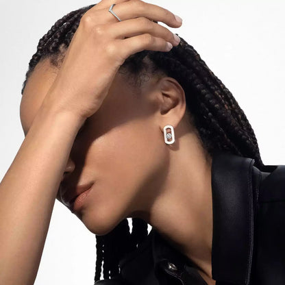[Elite]So Move Diamond Earrings in Yellow Gold