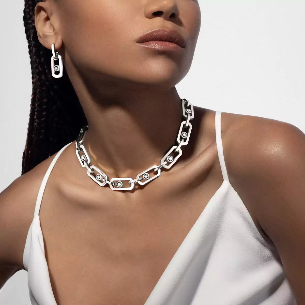 [Elite] So Move XL Diamond Hoop Earring