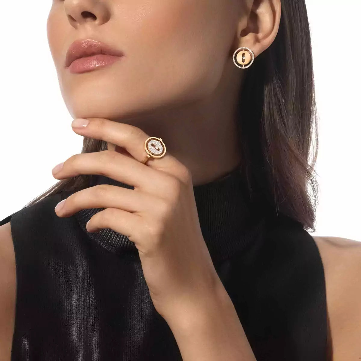 [Elite]Lucky Move Diamond Earrings