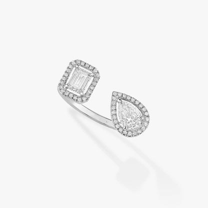 [Elite]MY TWIN TOI & MOI SILVER DIAMOND RING