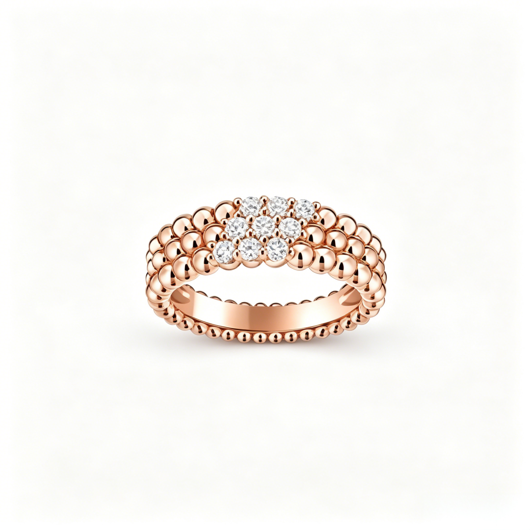 [Elite] THREE-ROW DIAMOND RING