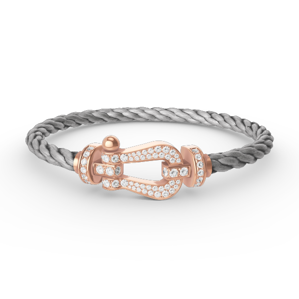 [Elite]FORCE LARGE HORSESHOE FULL DIAMOND BRACELET ROSE GOLD