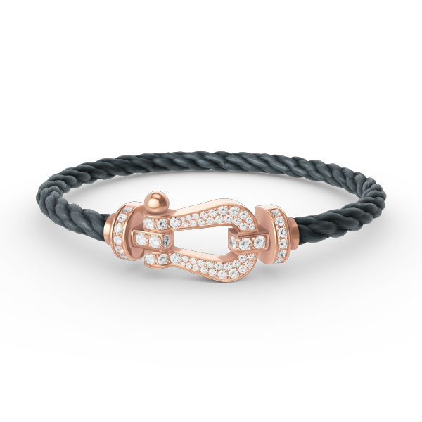 [Elite]FORCE LARGE HORSESHOE FULL DIAMOND BRACELET ROSE GOLD